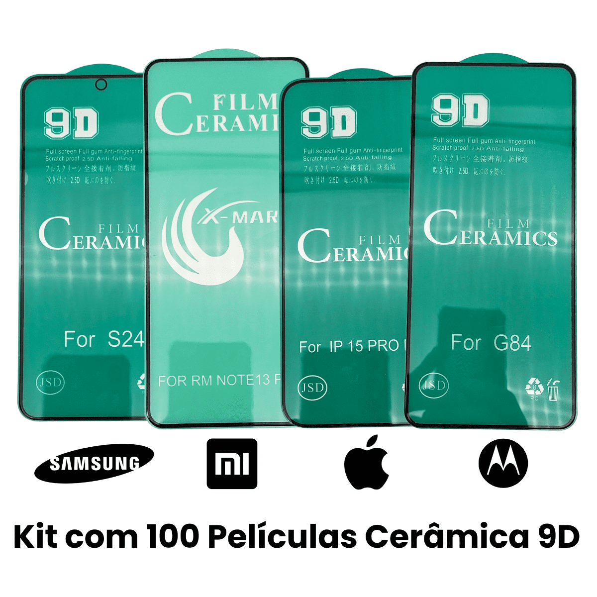 Kit Atacado - Película Cerâmica 9d Premium